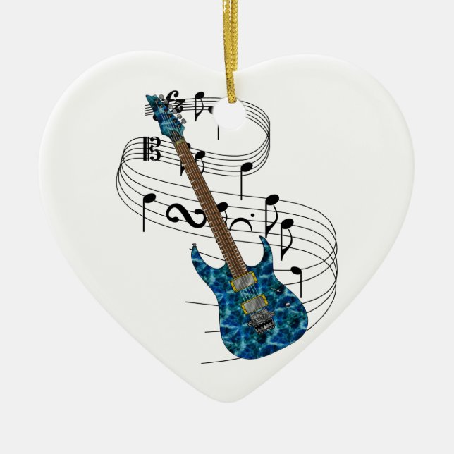 Décoration En Céramique Guitare électrique (Devant)
