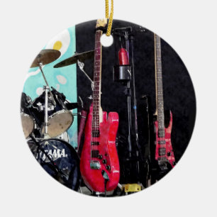 Décoration En Céramique Guitars and Drums
