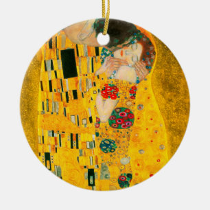Décoration En Céramique Gustav Klimt Le Baiser