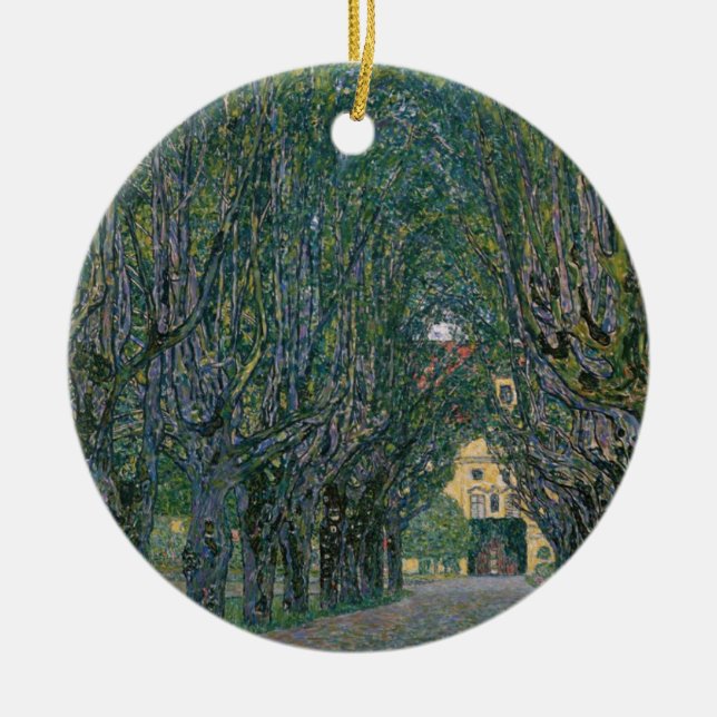 Décoration En Céramique Gustav Klimt - Peinture de jardin (Devant)