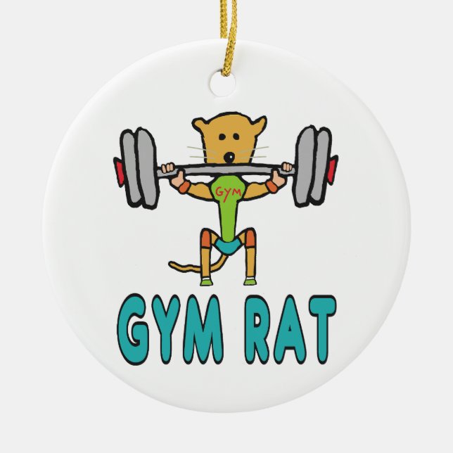 Décoration En Céramique Gym Rat (Devant)