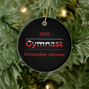 Décoration En Céramique Gymnaste - Mot minimaliste moderne de gymnastique