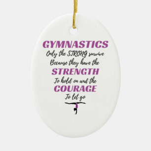 Décoration En Céramique Gymnastique Cadeau Le fort Survivre Gymnaste Cadea