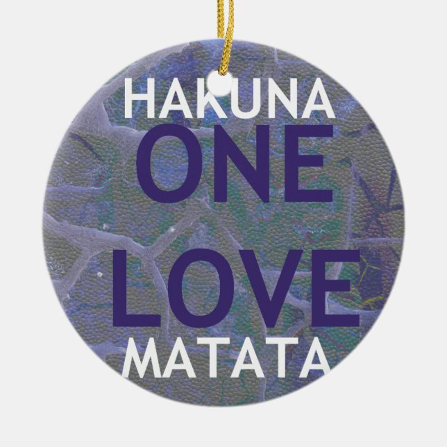 DÉCORATION EN CÉRAMIQUE HAKUNA MATATA (Devant)