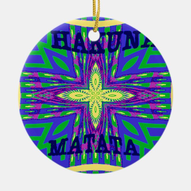 Décoration En Céramique Hakuna matata Mombasa (Devant)