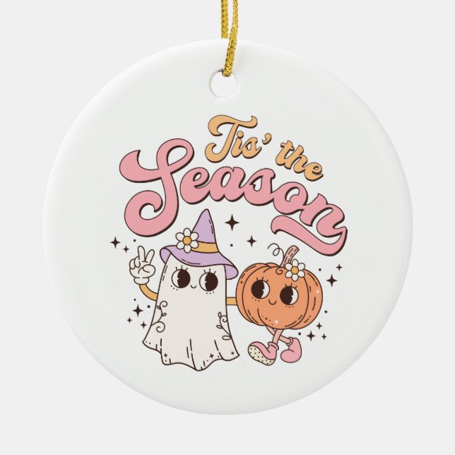 Décoration En Céramique Halloween C'est la saison (Devant)