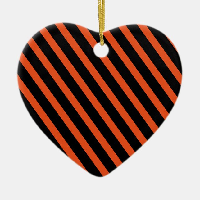 Décoration En Céramique Halloween Ornament Stripes (Devant)