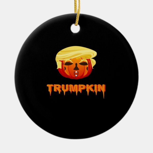Décoration En Céramique Halloween réjouissant - Trumpkin Classic (Devant)
