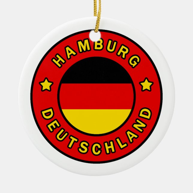 Décoration En Céramique Hambourg Deutschland (Devant)