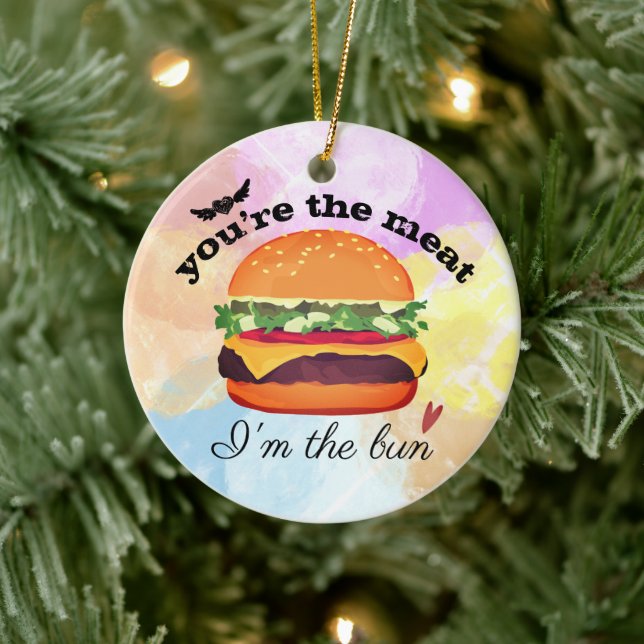 Décoration En Céramique Hamburger love funny food Christmas (Arbre)