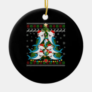 Décoration En Céramique Hammerhead Shark Xmas Lighting Tree Shark