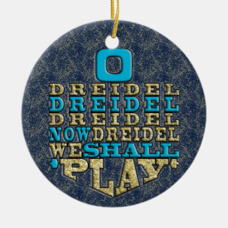 Décoration En Céramique Hanoukka "O Dreidel Dreidel..."/Ornement du cercle