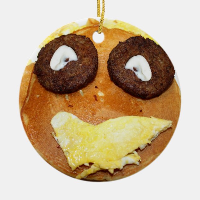 Décoration En Céramique Happy Face Breakfast (Devant)