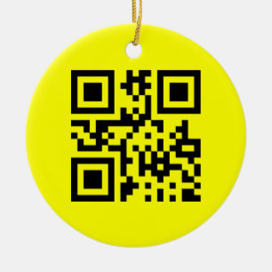Décoration En Céramique Happy Face Smiling Emoji — Code QR