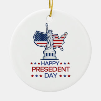 Décoration En Céramique Happy presidents day 2026 Classic