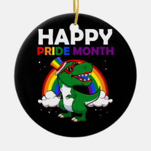 Décoration En Céramique Happy Pride Month LGBT Q Cute Dinosaur Gay