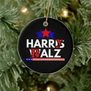 Décoration En Céramique Harris Walz 24 Harry Balz 2024 Mème Démocrates