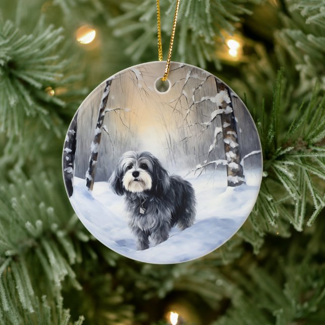 Décoration En Céramique Havanais laissez-le neiger Noël (Arbre)