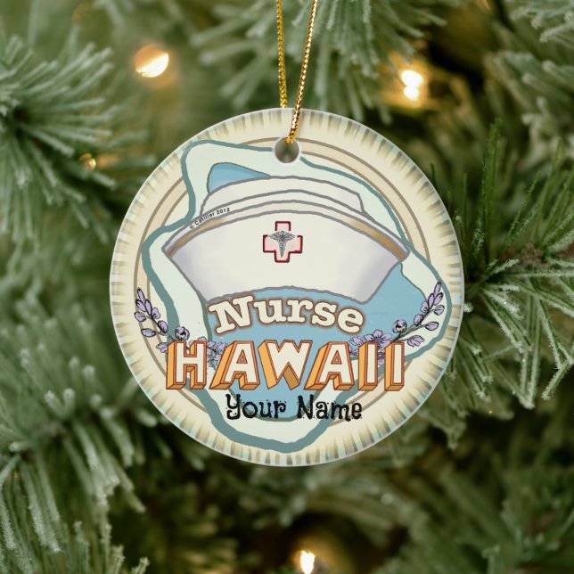 Décoration En Céramique Hawaii Nurse (Arbre)