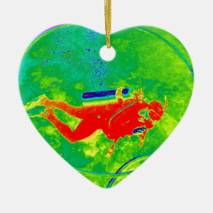 Décoration En Céramique Hawaii Scuba Diver