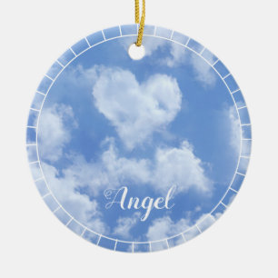 Décoration En Céramique Heart Cloud Ciel mignon Moderne Bleu Personnalisé