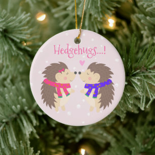 Décoration En Céramique Hedgehugs ! Noël du mignon Hérisson