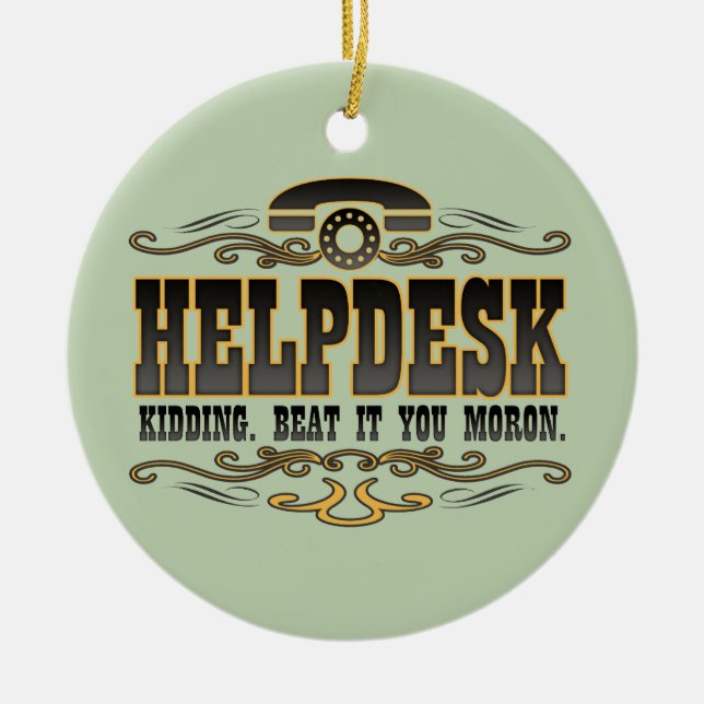 Décoration En Céramique Helpdesk (Devant)