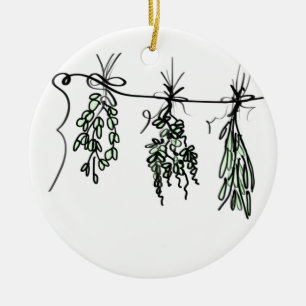 Décoration En Céramique Herbes du jardin