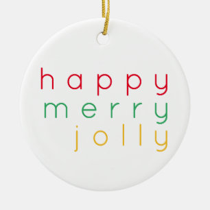 Décoration En Céramique HEUREUX JOY JOLLY Ceramic Circle Ornament