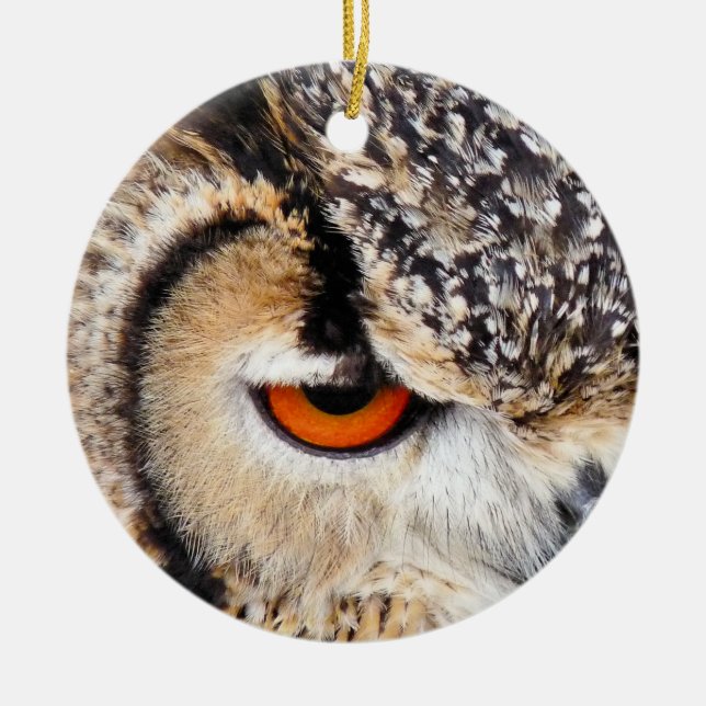 DÉCORATION EN CÉRAMIQUE HIBOU (Devant)