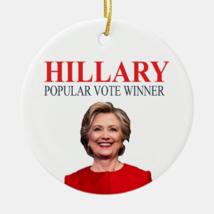 Décoration En Céramique Hillary, gagnant du vote populaire !