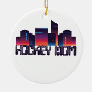 Décoration En Céramique Hockey Maman Ville Skyline
