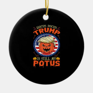 Décoration En Céramique Hocus Pocus Mon Potus Trumpkin Halloween