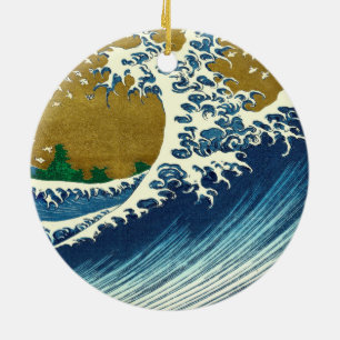Décoration En Céramique Hokusai Big Wave Japon Art japonais