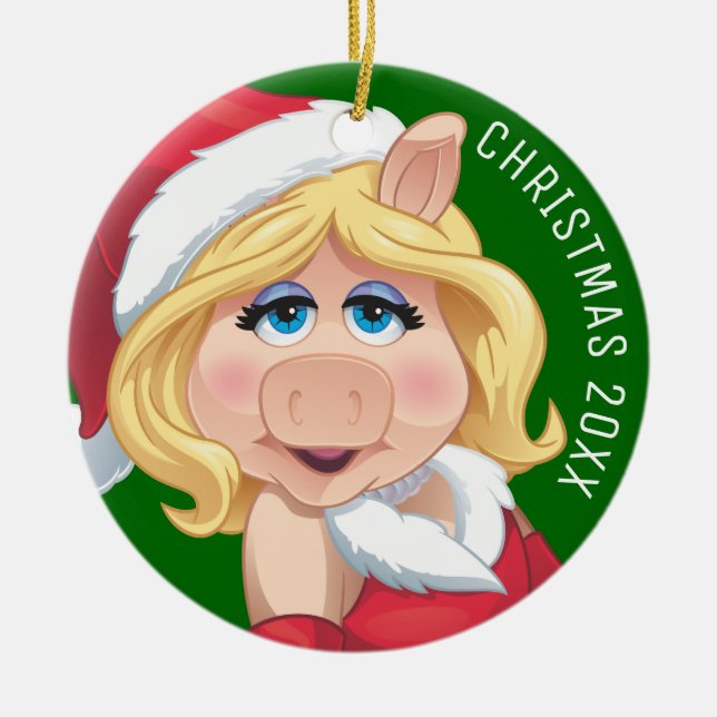 Décoration En Céramique Holiday Miss Piggy 2 (Devant)