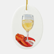 Homard et vin