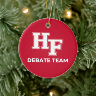 Décoration En Céramique Homewood-Flossmoor Debate Team Ornament