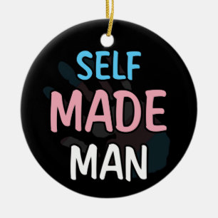 Décoration En Céramique Homme auto-fabriqué Transman LGBT Trans Pride Drap