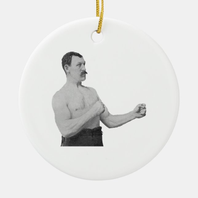 Décoration En Céramique Homme excessivement viril Meme (Devant)