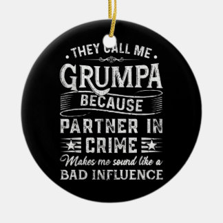 Décoration En Céramique Hommes On M'Appelle Grumpa Tee Pères de Noël