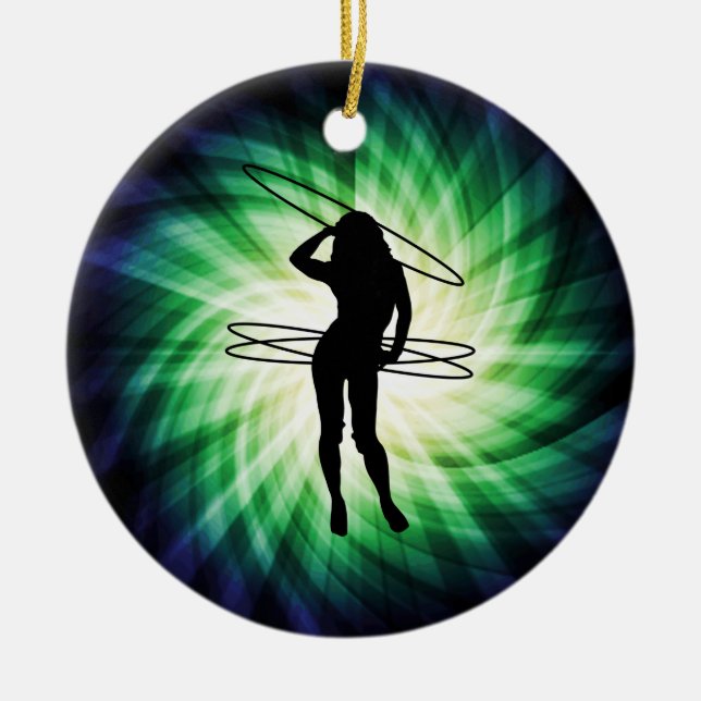 Décoration En Céramique Hula Hoop Girl ; Cool (Devant)