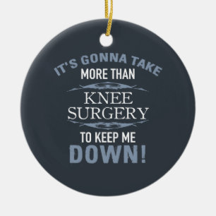 Décoration En Céramique Humour de chirurgie du genou