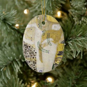 Décoration En Céramique Hydra (alias Les Serpents d'eau I) de Gustav Klimt