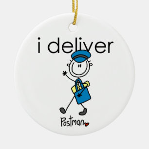 Décoration En Céramique I Deliver mail carrier