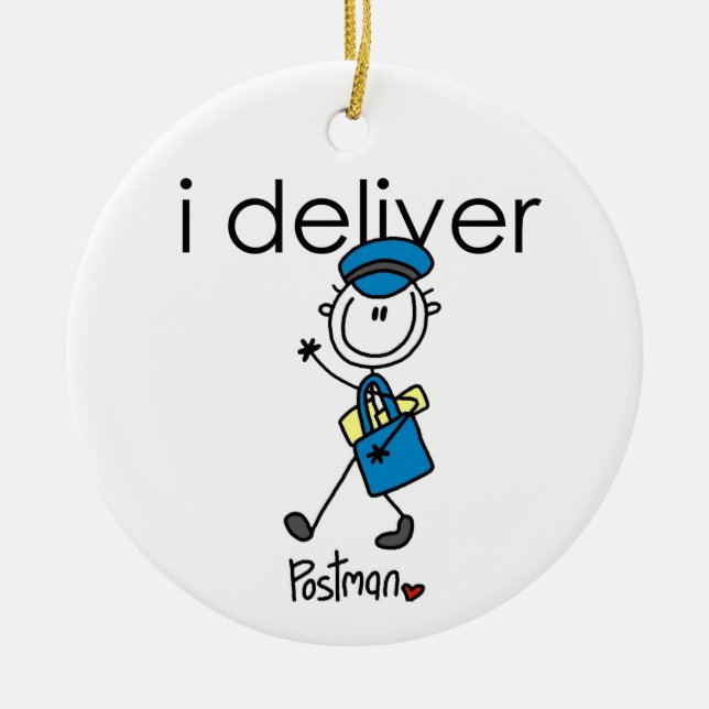 Décoration En Céramique I Deliver mail carrier (Devant)