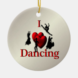 Décoration En Céramique I Heart Dancing Gold