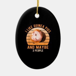 Décoration En Céramique I Like Guinea Pigs Wheek Cavy Lover Guinea Pig Mom