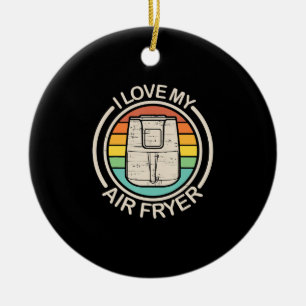 Décoration En Céramique I Love My Air Fryer Cadeau Cool Cuisine cadeaux
