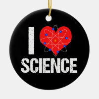 I Love Science Cool Atom Model Scientist