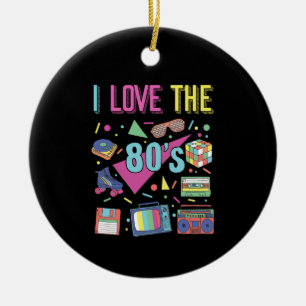 Décoration En Céramique I Love The 80s Clothes for Women and Men Party